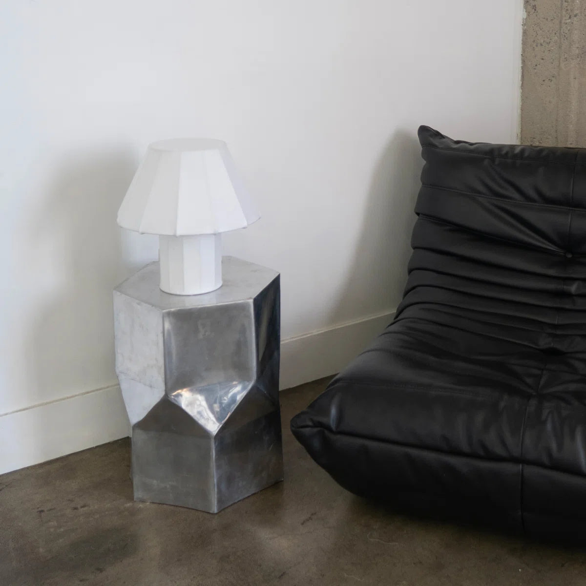 Celeste 12.6" Novelty Geometric LED Lightweight Bedside, Table, Desk Lamp With Resin Fabric Shade - Light Bulb Included